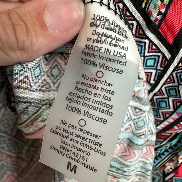 LuLaRoe Shirley Long Open Front Duster Kimono Cardigan Boho Aztec Size M NWT - Picture 9 of 10